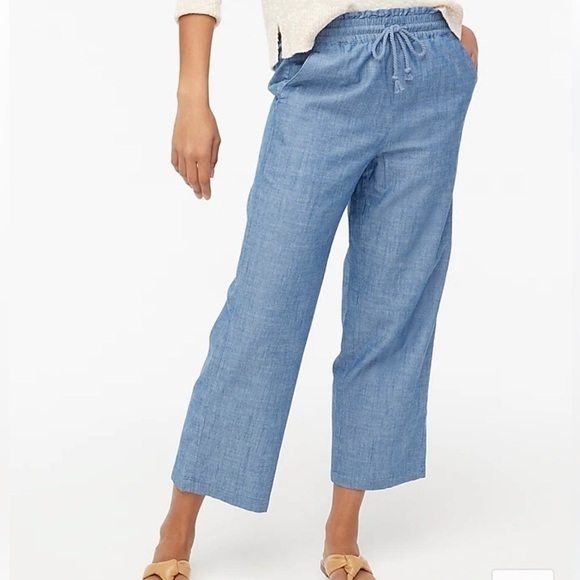 J. Crew Chambray Wide Leg Pant Size 15